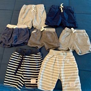 Set of 7 baby shorts! 12 month